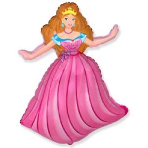 Фольгированный шар - Принцесса Барби - 39" 1