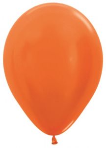 Латексный шар - Металлик оранжевый - 30 см