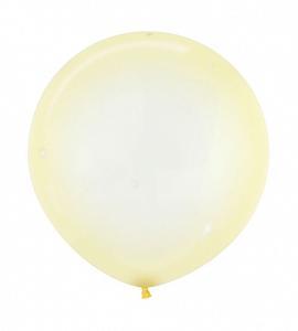 Большой воздушный шар Бабблз желтого цвета 48 см 1