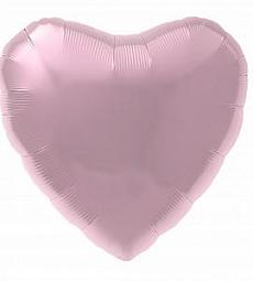 Шар - Нежно розовое фольгированное сердце 48 см