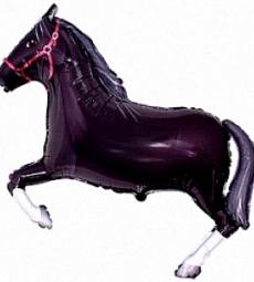 Фольгированный шар - Темная лошадка - 41