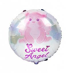 Шар фольгированный - Sweet angel (розовый) - 12