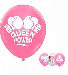 Латексный шар - Queen power - 30 см