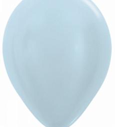 Латексный шар - Металлик голубой - 30 см