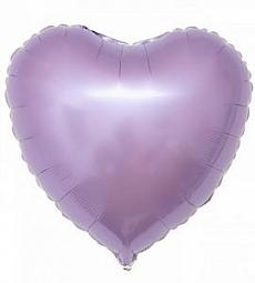 Шар - Лиловое фольгированное сердце 48 см
