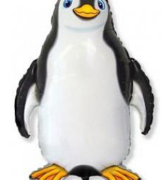 Фольгированный шар - Черный пингвиненок - 32