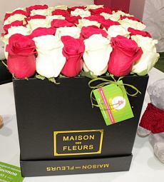 Квадратная коробка MAISON c голландскими розами