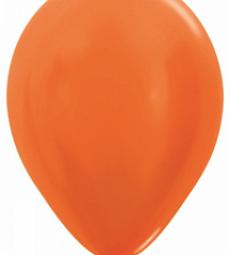 Латексный шар - Металлик оранжевый - 30 см