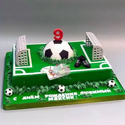 Торт "Футбольное поле" 1