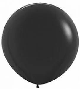 Большой воздушный шар черного цвета 91 см 1