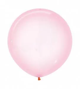 Большой воздушный шар Бабблз розового цвета 48 см