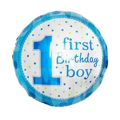 Шар фольгированный - 1 Birthday Boy - 18" 1